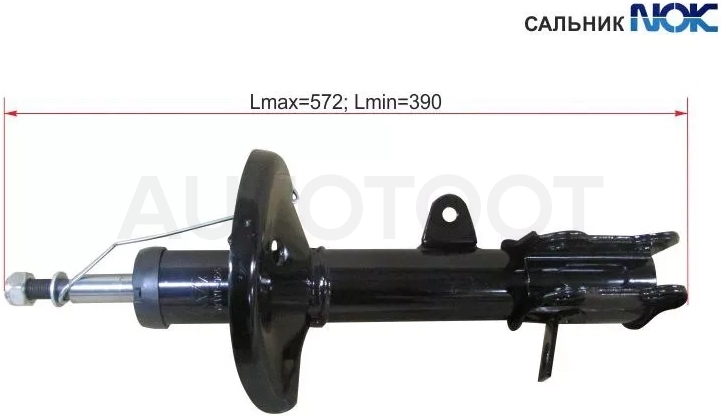 Стойка задняя TOYOTA COROLLA/SPACIO/SPRINTER/CARIB 91-02 4WD RH