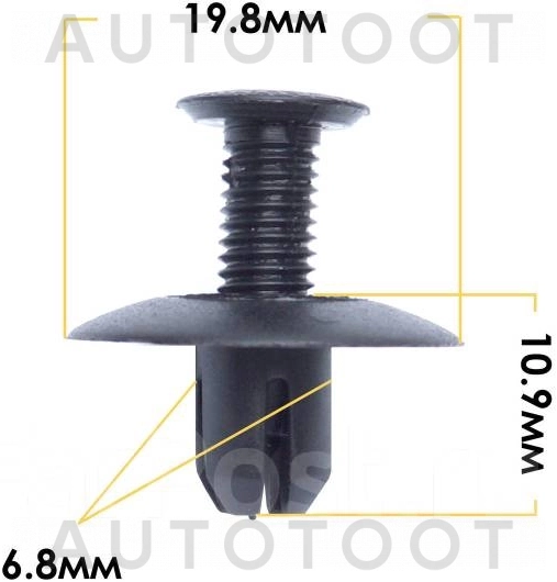 Клипса 09409-07303-5ES -KJ1024 Masuma для SUZUKI SAMURAI, SUZUKI VITARA