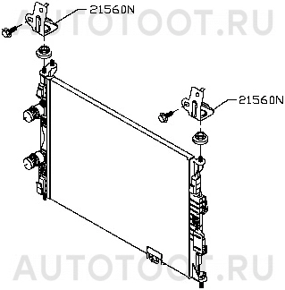 Кронштейн радиатора -  для NISSAN QASHQAI