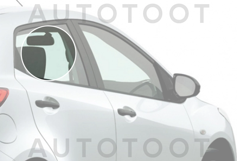 Стекло заднее правое опускное -  для MAZDA 2 (DEMIO)