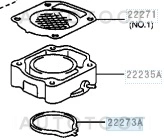 Прокладка под дроссельную заслонку 1G-FE -2227370020 Toyota для TOYOTA CHASER, TOYOTA CRESTA, TOYOTA MARK 2