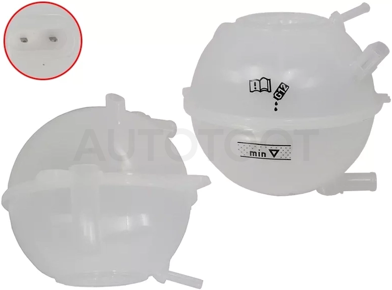 Бачок расширительный AUDI A3 96-03/SKODA OCTAVIA 97-10/VW GOLF 99-06 - Артикул ST1820024 - Производитель Sat - Фото, Отзывы, Цены