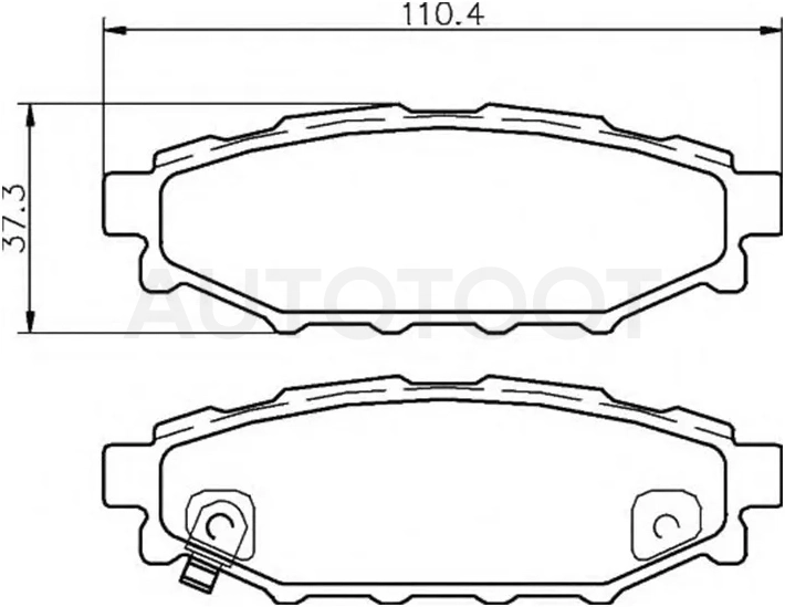 Колодки тормозные (Сзади) Subaru Forester 07-21 / Impreza 07-16