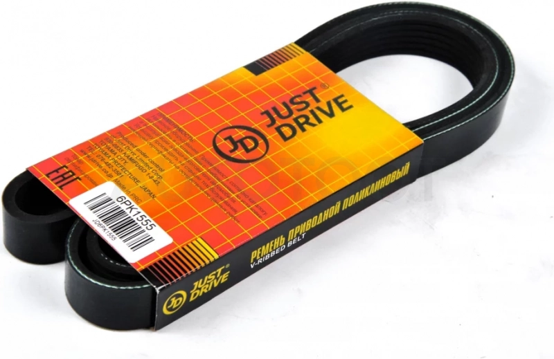 Ремень поликлиновый JD - Артикул 6PK1555 - Производитель Just Drive - Фото, Отзывы, Цены