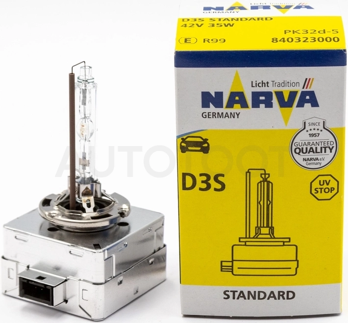 Лампа ксеноновая D3S NARVA 42В 35Вт 4300К