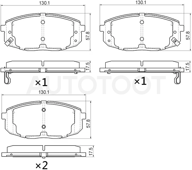 Колодки тормозные (Спереди) Hyundai Creta 15-20 / Kia Ceed 06-18 / Cerato 08-13 / Seltos 19-22 / Soul 13-16 / Hyundai i30 07-18 / Kia Carens 02-12 / ProCeed 06-12