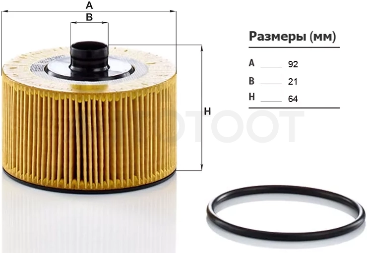 Фильтр масляный (картридж) NISSAN QASHQAI H5FT/PULSAR HRA2 14-/JUKE HR12 14-/MICRA HR09 16-/RENAULT