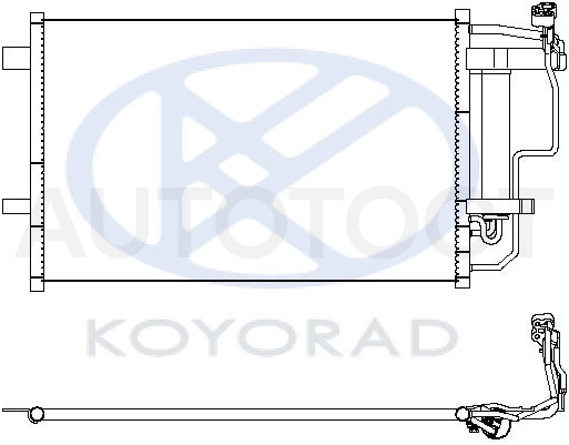 Радиатор кондиционера -PRS1426 Patron для MAZDA 3 (AXELA)