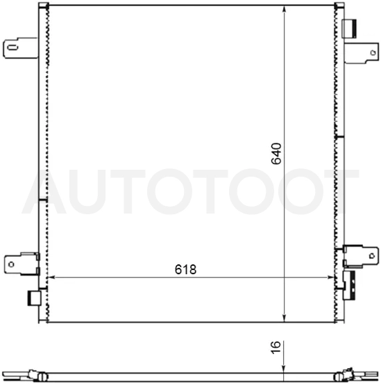 Радиатор кондиционера Nissan Patrol 10-24 / Infiniti QX56 10-13 / QX80 13-20 - Артикул STNSQ53940 - Производитель Sat - Фото, Отзывы, Цены