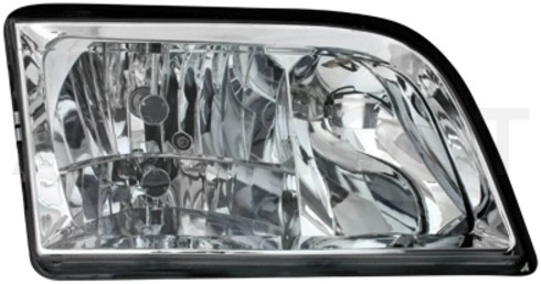 Фара правая (хрусталь, внутри хром) -  для MERCEDES S-CLASS