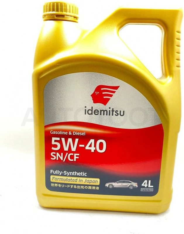 Масло моторное синтетическое IDEMITSU 5W-40 Gasoline & Diesel SN/CF 4л