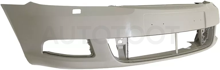 Бампер передний Skoda Octavia 08-13 (Под омыватели фар/ Под ПТФ)