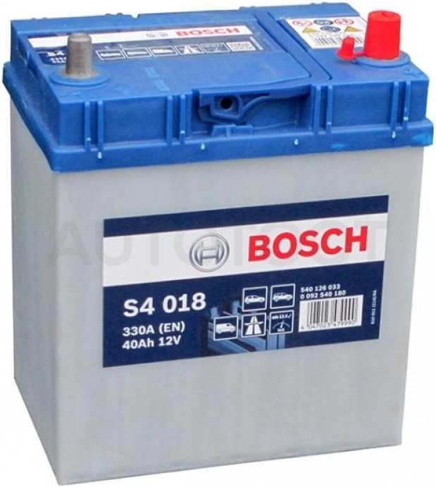 Аккумулятор BOSCH 40Ah 330A обратная полярность(-+)