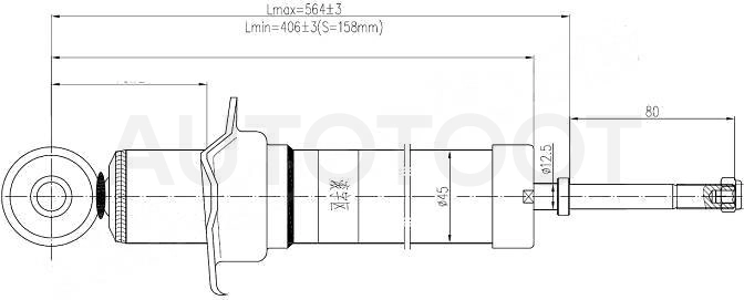 Амортизатор задний левый=правый -JAA0359 Just Drive для TOYOTA ALTEZZA, LEXUS IS200, TOYOTA CROWN, TOYOTA MARK 2