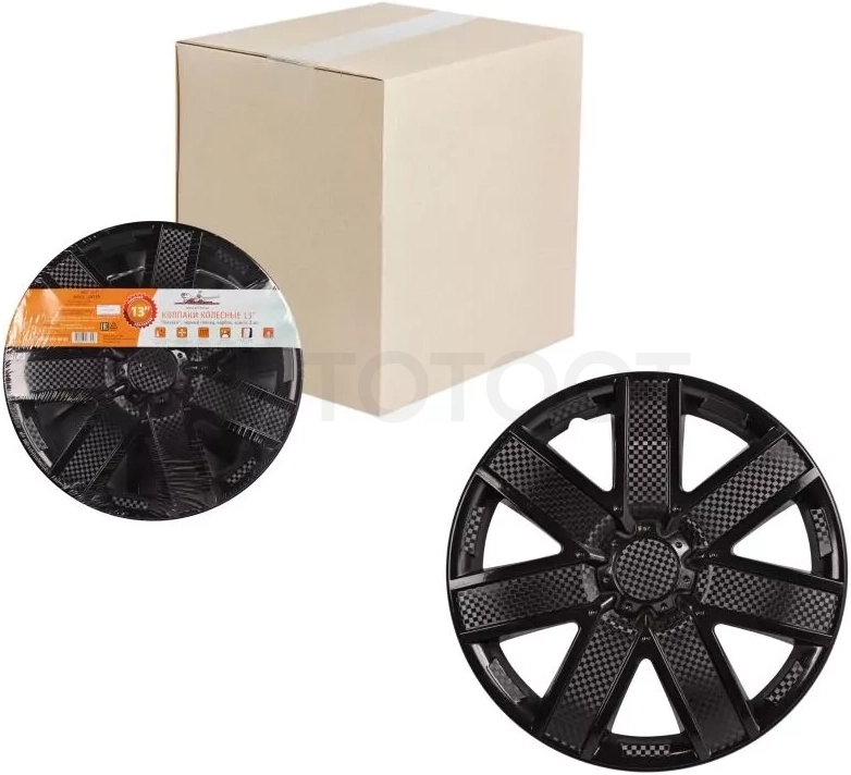 Колпаки колесные 15" "Гелакси", черный глянец, карбон, компл. 2 шт.() - Артикул AWCC1522 - Производитель Airline - Фото, Отзывы, Цены