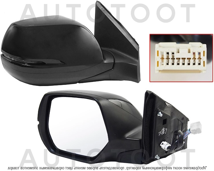 Зеркало левое (складное, поворот, обогрев, 9 контактов) -  для HONDA CR-V