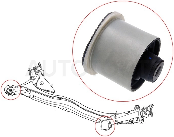 Сайлентблок задней балки -ST42100SMGE06B Sat для HONDA FIT, HONDA JAZZ