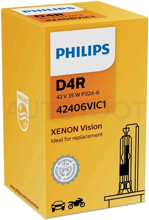 Лампа D4R PHILIPS Xenon Vision 35W P32d-6 4300K