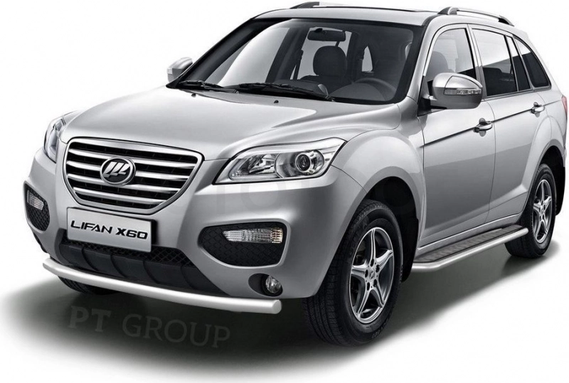 LIFAN X60 2012-2016 Защита переднего бампера одинарная Ø63мм (НПС) - Артикул 14010101 - Производитель PT Group - Фото, Отзывы, Цены