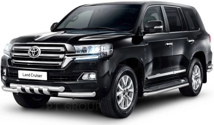 TOYOTA LAND CRUISER 200 2014- Защита порогов окантовка Ø63мм (НПС) - Артикул TLC220302 - Производитель PT Group - Фото, Отзывы, Цены