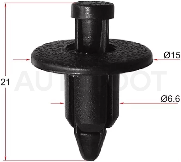 Клипса GM/LEXUS/MITSUBISHI/SUBARU/SUZUKI/TOYOTA (Продажа по 10шт) - Артикул STKJ034 - Производитель Sat - Фото, Отзывы, Цены