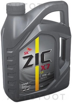 10W-40 SM 4л масло моторное ZIC X7 LS синтетика - Артикул 162620 - Производитель ZIC - Фото, Отзывы, Цены