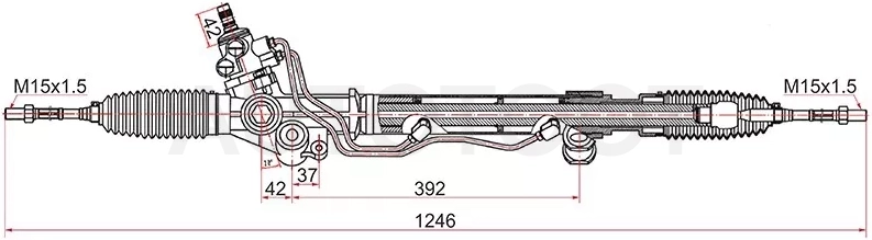 Рейка рулевая Toyota Land Cruiser Prado 02-08/Hilux Surf 02-08 RHD