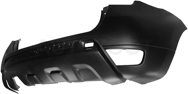 Бампер задний Renault Duster 15-21 (С отверстием под крюк/ Под одну трубу)
