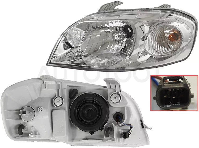 Фара Chevrolet Aveo 05-11 / Daewoo Gentra 05-11 (Слева/ 4D SED/ под электрокорректор)