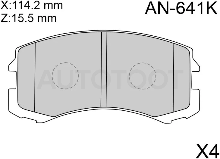 Колодки тормозные (Спереди) Mitsubishi Lancer 97-10 / Bravo 91-99 / Colt 02-12 / Colt Plus 04-12