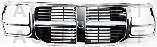 Решетка радиатора (черная с хромом) -  для DODGE NITRO