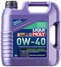 0W-40 Масло моторное синтетическое "Synthoil Energy ", 4л - Артикул 7536 - Производитель Liqui Moly - Фото, Отзывы, Цены