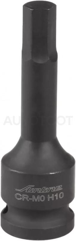 Головка ударная торцевая 1/2"DR внешний шестигранник H10, L=78мм