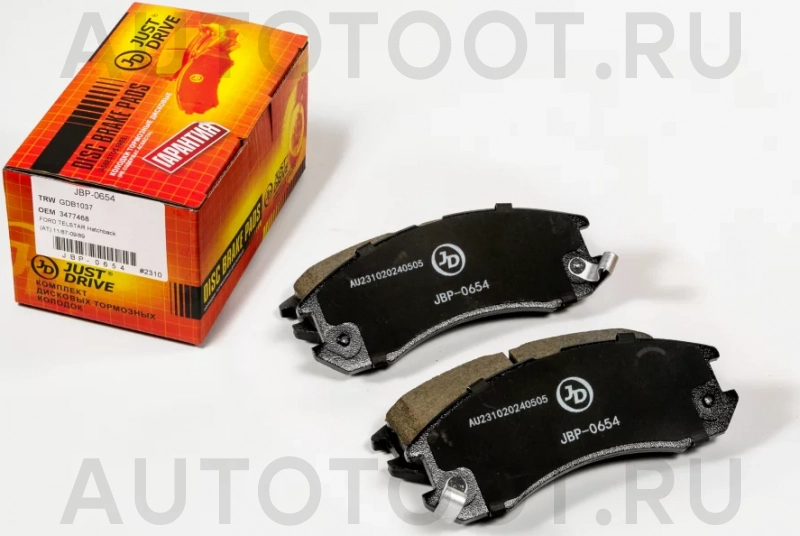 Колодки тормозные дисковые передние GDB1037 - Артикул JBP0654 - Производитель Just Drive - Фото, Отзывы, Цены
