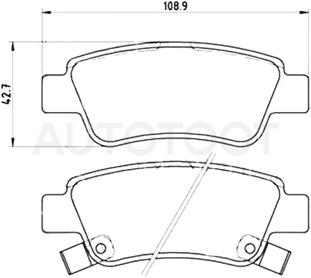 Колодки тормозные (Сзади) Honda CR-V 06-20