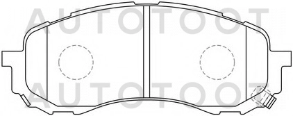 Колодки тормозные передние -  для SUBARU IMPREZA, SUBARU LEGACY