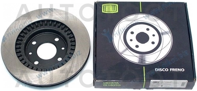 Диск тормозной передний r14 -DF142 Trialli для LADA (ВАЗ) 2110, LADA (ВАЗ) 2111, LADA (ВАЗ) 2112, LADA (ВАЗ) GRANTA, LADA (ВАЗ) KALINA, LADA (ВАЗ) PRIORA