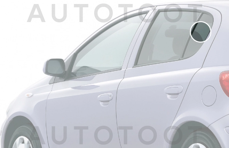 Стекло форточки (уголок) задней левой двери -  для TOYOTA VITZ, TOYOTA YARIS