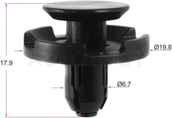 Клипса TOYOTA/LEXUS (Продажа по 10шт) - Артикул STM10438 - Производитель Sat - Фото, Отзывы, Цены
