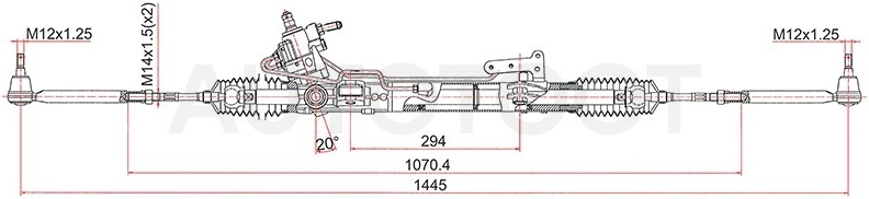 Рейка рулевая VQ25DE / VQ35DE