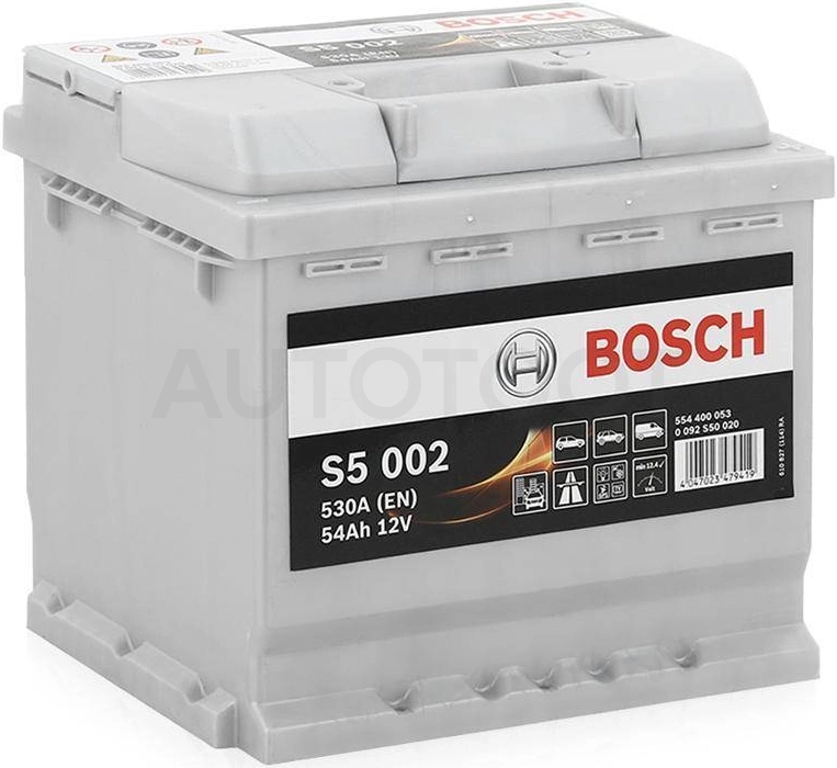 Аккумулятор BOSCH 54Ah 530A обратная полярность(-+)
