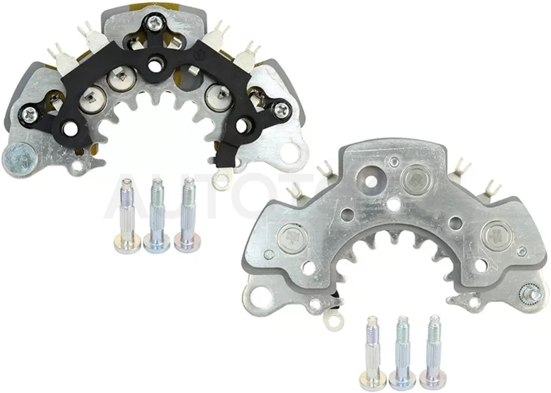 Диодный мост генератора NISSAN MAXIMA 94-00 VQ20DE/VQ30DE/MURANO 05- VQ35DE D=119mm (диоды 6х40amp)
