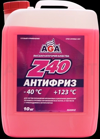 Антифриз готовый красный AGA 10л