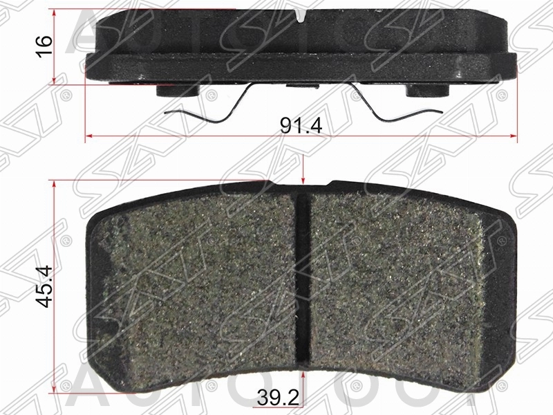 Колодки тормозные задние дисковые -ST4605A487 Sat для MITSUBISHI OUTLANDER, MITSUBISHI PAJERO, MITSUBISHI ASX