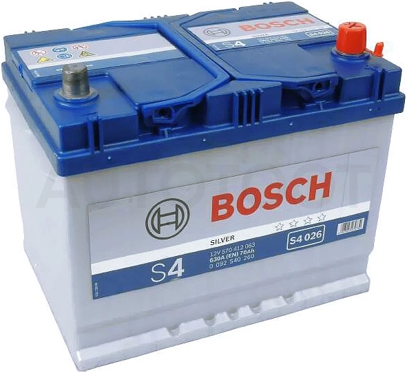 Аккумулятор BOSCH 70Ah 630A обратная полярность(-+)