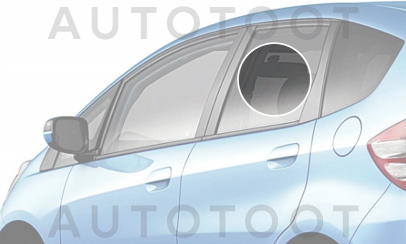 Стекло заднее левое опускное -  для HONDA JAZZ, HONDA FIT