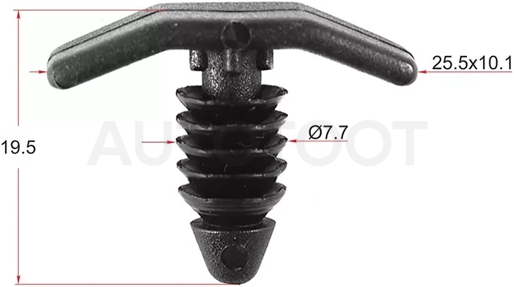 Клипса обшивки GM/FORD (Продажа по 10шт) - Артикул STKE194 - Производитель Sat - Фото, Отзывы, Цены
