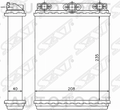 Радиатор отопителя салона -STMD093950 Sat для MERCEDES E-CLASS