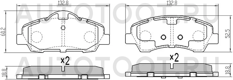 Колодки тормозные передние -ST1608691380 Sat для PEUGEOT 301