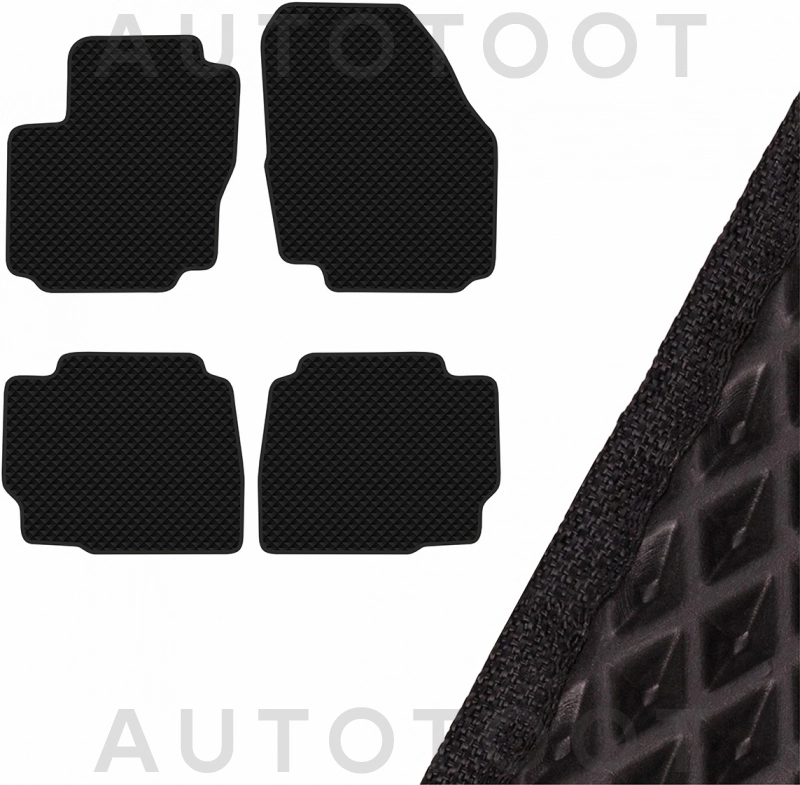 Коврик салона 4 штуки EVA Черный -  для FORD MONDEO